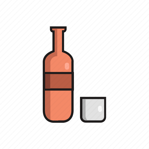 Wine, bottle, drink, glass, search, find icon - Download on Iconfinder