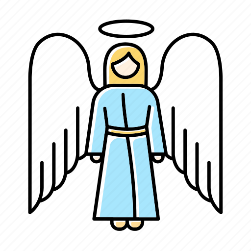 Angel, archangel, biblical, halo, heaven, religion, wings icon - Download on Iconfinder