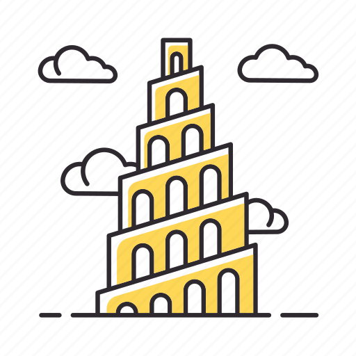 Babel, babylonia, bible, legend, religion, tower, ziggurat icon - Download on Iconfinder
