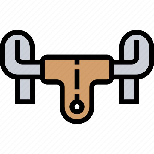 Handlebar, hand, gear, bicycle, component icon - Download on Iconfinder