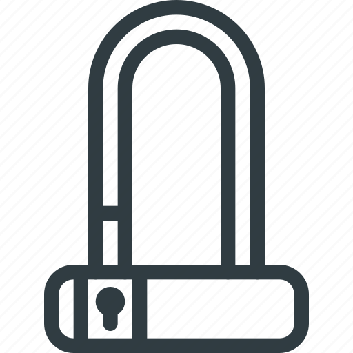 Bicycle, equipment, lock, locked, protect, safe, security icon - Download on Iconfinder