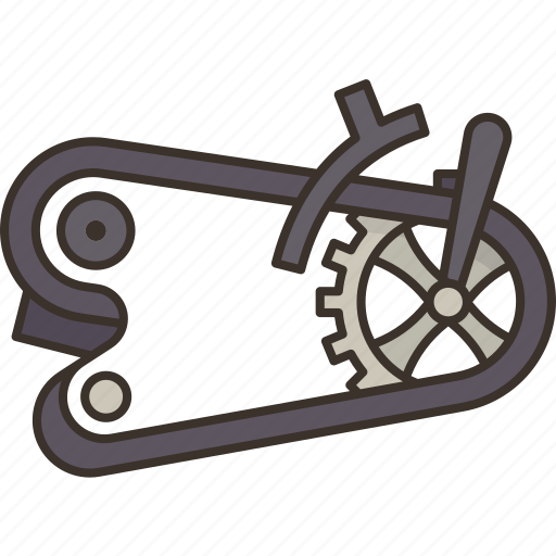 Gear, chain, mechanical, bike, part icon - Download on Iconfinder