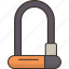 padlock, bike, lock, protection, security 
