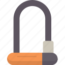 padlock, bike, lock, protection, security