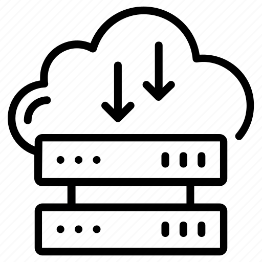 Cloud database, cloud server, cloud hosting, cloud storage, cloud transfer icon - Download on Iconfinder