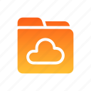 folder, cloud, computing, archive, document, file
