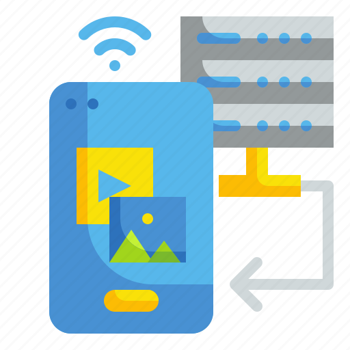 Cloud, data, mobile, smartphone icon - Download on Iconfinder