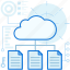 cloud, document, file, page, paper, storage, transfer 