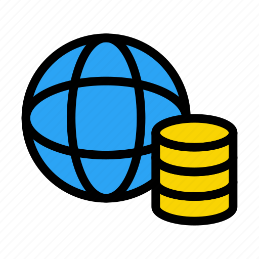 Database, global, server, bigdata, storage icon - Download on Iconfinder