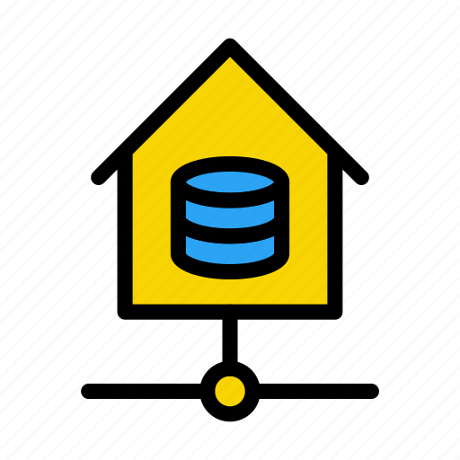 Database, house, server, storage, network icon - Download on Iconfinder