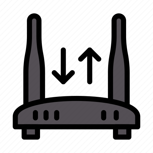 Router, modem, internet, broadcast, antenna icon - Download on Iconfinder