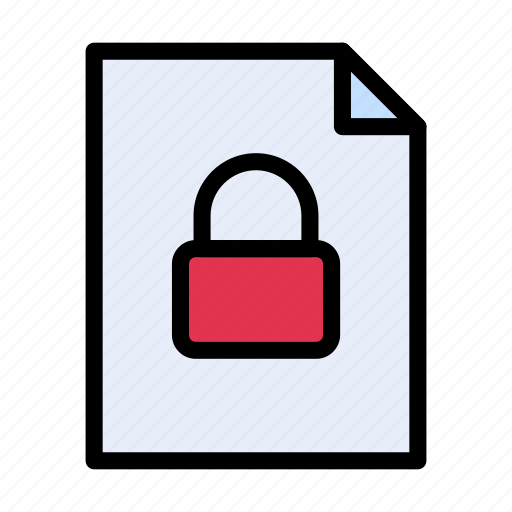 Secure, file, private, document, lock icon - Download on Iconfinder