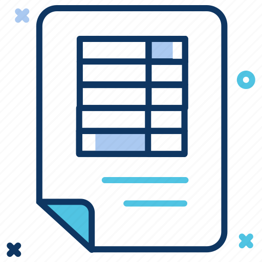 Data, database, datatable, document, excel, file icon - Download on Iconfinder
