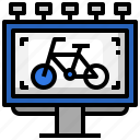 billboard, cycling, bicycle, marketing, sports