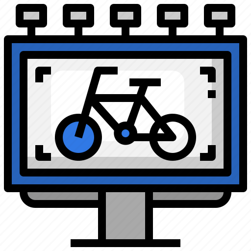 Billboard, cycling, bicycle, marketing, sports icon - Download on Iconfinder