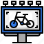 billboard, cycling, bicycle, marketing, sports 