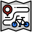map, cycling, route, bicycle, sports 