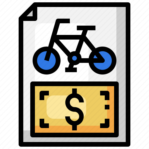 Receipt, money, payment, bicycle, ehicle icon - Download on Iconfinder