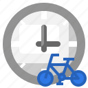 clock, bicycle, sports, exercise, time