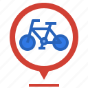location, marker, bicycle, sports, pin