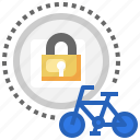 lock, padlock, bicycle, secure, sports