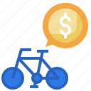 money, cash, bicycle, pay, sports