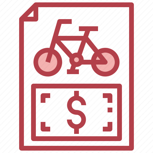 Receipt, money, payment, bicycle, ehicle icon - Download on Iconfinder