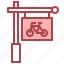 sign, bicycle, sports, exercise, location 