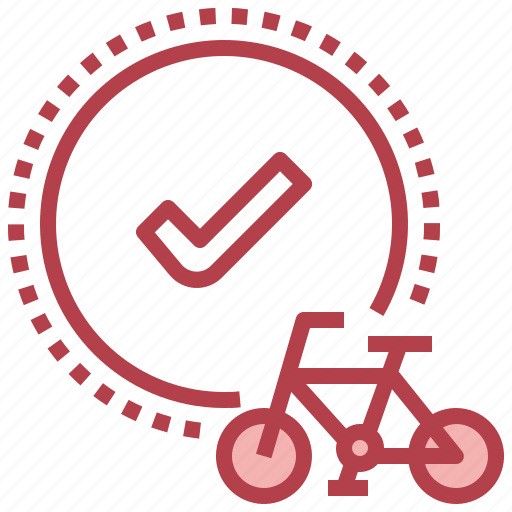 Tick, approve, bicycle, sports, exercise icon - Download on Iconfinder