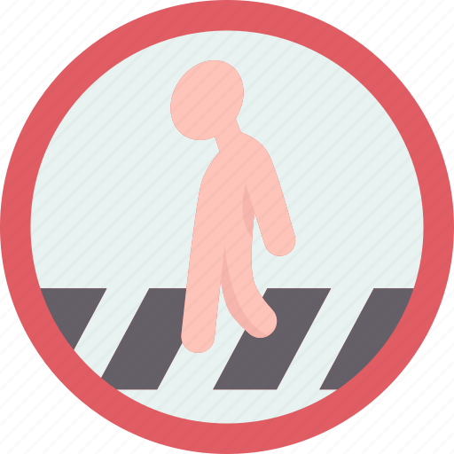 Pedestrian, crossing, road, vigilant, sign icon - Download on Iconfinder