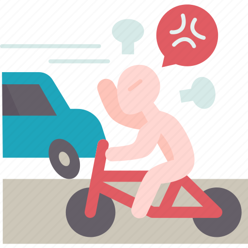 Angry, riding, street, dangerous, behavior icon - Download on Iconfinder