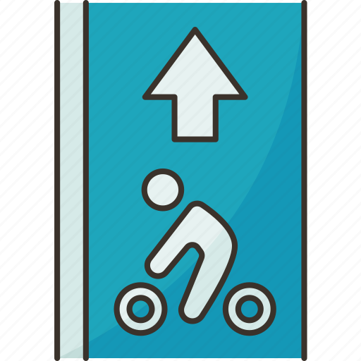 Bike, lane, bicycle, road, transportation icon - Download on Iconfinder