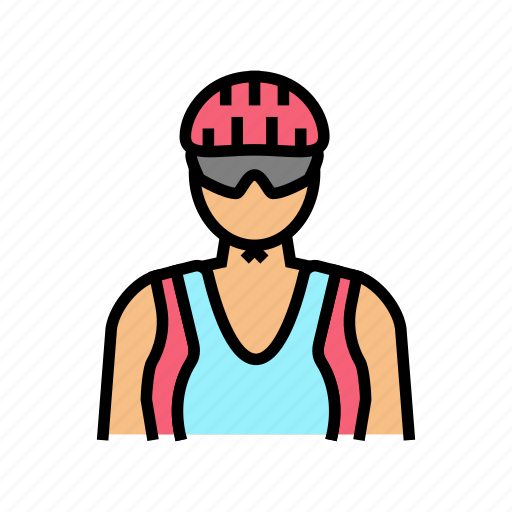 Female, cyclist, bike, transport, accessories, tricycle icon - Download on Iconfinder