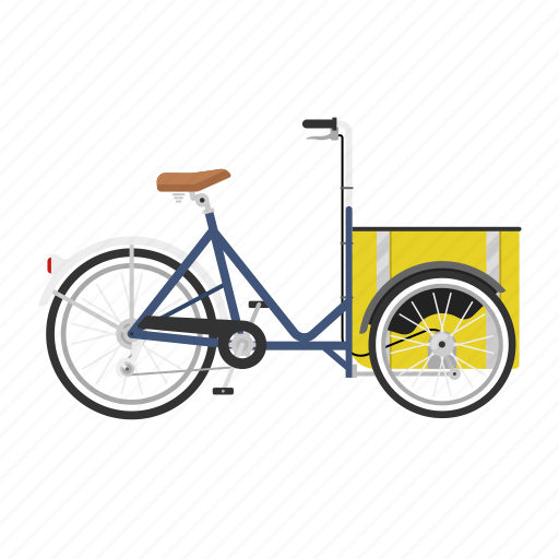 Bicycle, bike, cargo bike, delivery bike, isolated, nihola icon - Download on Iconfinder