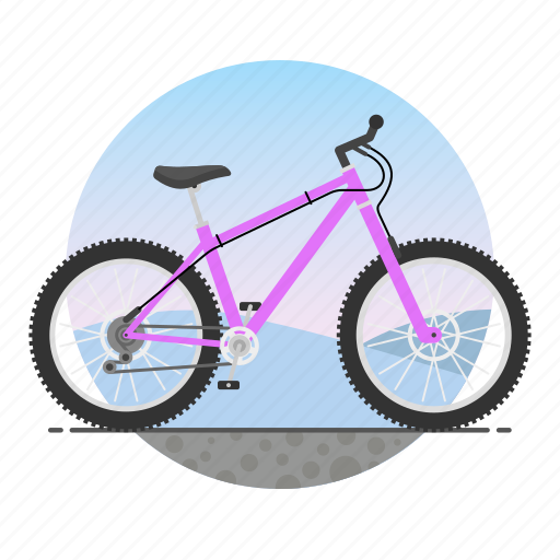 Bicycle, bike, circle, mountain bike, offroad bike icon - Download on Iconfinder