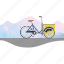 banner, bicycle, bike, cargo bike, delivery bike, nihola 