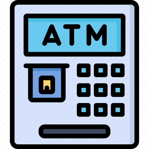 Atm, banking, teller, teller machine, automatic icon - Download on Iconfinder