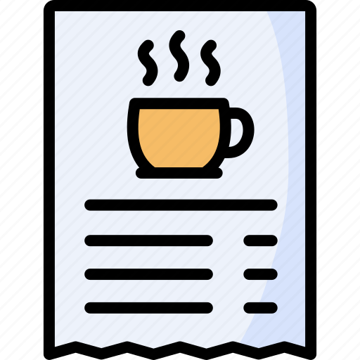 Bill, payment, cafe, coffee, receipt icon - Download on Iconfinder
