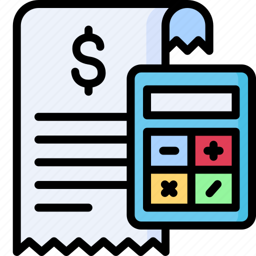 Bill, payment, calculator, accounting, receipt icon - Download on Iconfinder
