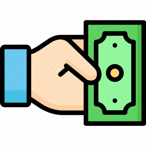 Payment, cash, hand, money, business icon - Download on Iconfinder
