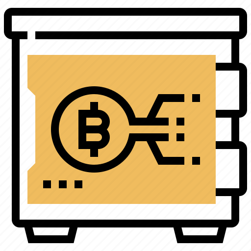 Bitcoin, box, deposit, safe, security icon - Download on Iconfinder