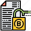 bitcoin, data, document, money, security 