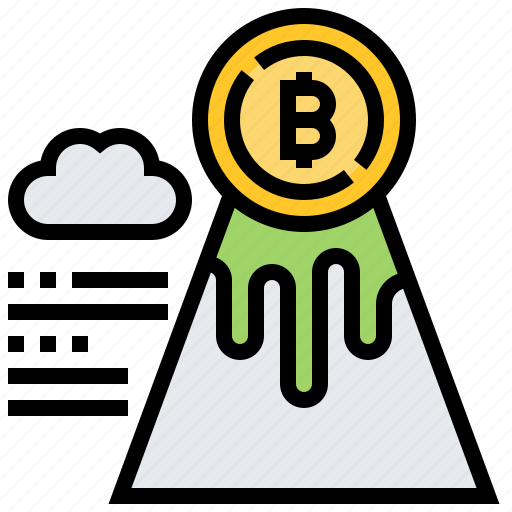 Bitcoin, cryptocurrency, destination, highest, peak icon - Download on Iconfinder
