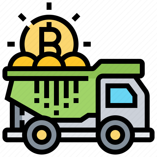Bitcoin, delivery, transaction, transfer, truck icon - Download on Iconfinder