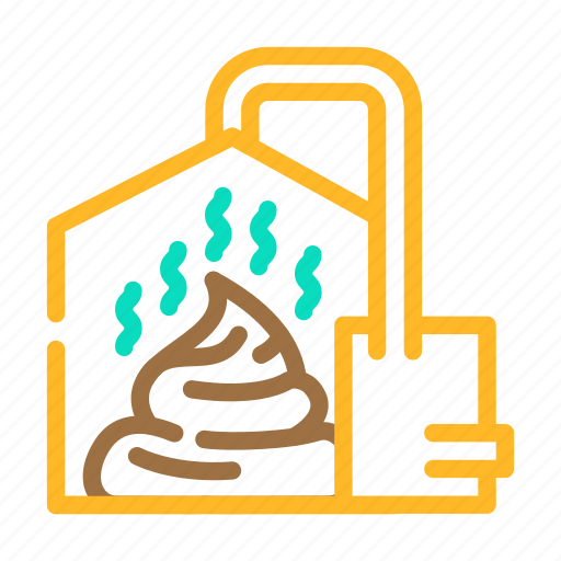 Method, obtaining, from, feces, biogas, energy icon - Download on Iconfinder
