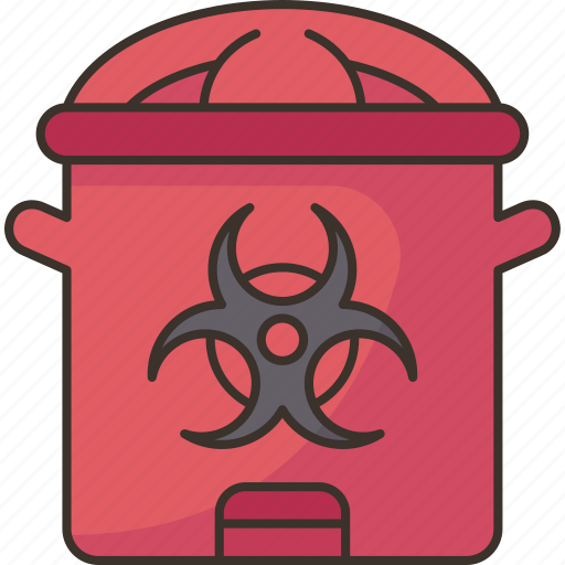 Biohazard, bins, disposal, waste, medical icon - Download on Iconfinder