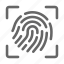 biometric, fingerprint, focus, safety, scan 