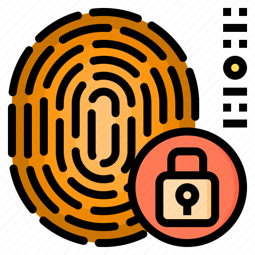 Fingerprint, identification, lock, password, security, technology, verification icon - Download on Iconfinder