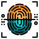 fingerprint, identification, password, scan, security, technology, verification
