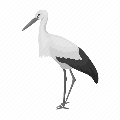 Animal, bird, feathered, stork, wild, zoo icon - Download on Iconfinder